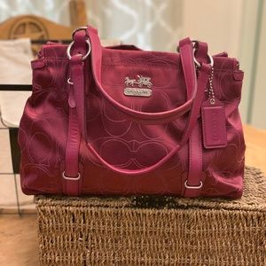 Coach Mia Signature Sateen Outline Carryall #15402